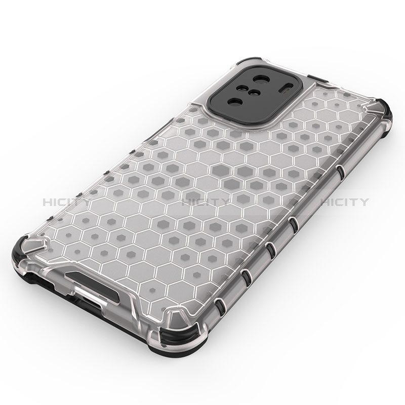 Silikon Schutzhülle Rahmen Tasche Hülle Durchsichtig Transparent 360 Grad Ganzkörper AM2 für Xiaomi Poco F3 5G groß
