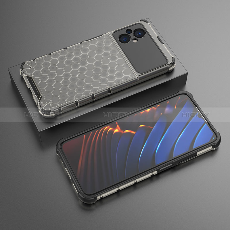 Silikon Schutzhülle Rahmen Tasche Hülle Durchsichtig Transparent 360 Grad Ganzkörper AM2 für Xiaomi Poco M5 4G
