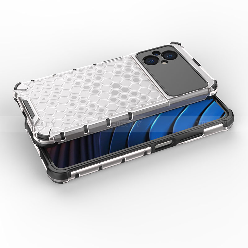 Silikon Schutzhülle Rahmen Tasche Hülle Durchsichtig Transparent 360 Grad Ganzkörper AM2 für Xiaomi Poco M5 4G