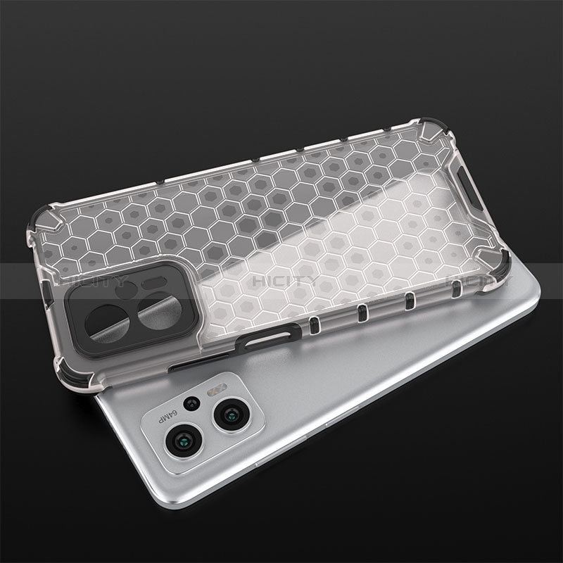 Silikon Schutzhülle Rahmen Tasche Hülle Durchsichtig Transparent 360 Grad Ganzkörper AM2 für Xiaomi Poco X4 GT 5G groß
