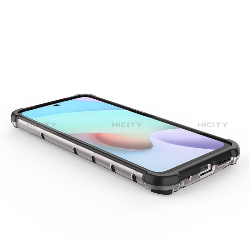 Silikon Schutzhülle Rahmen Tasche Hülle Durchsichtig Transparent 360 Grad Ganzkörper AM2 für Xiaomi Redmi 10 4G