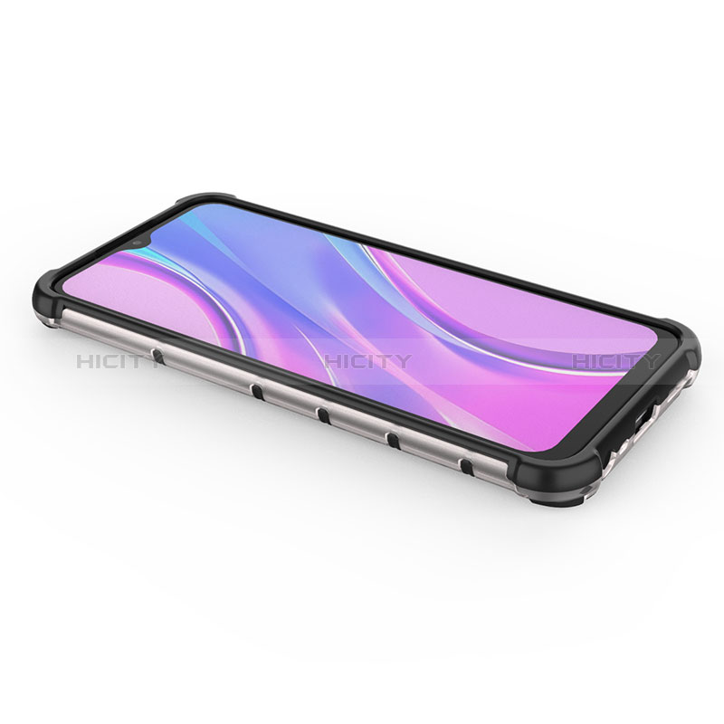 Silikon Schutzhülle Rahmen Tasche Hülle Durchsichtig Transparent 360 Grad Ganzkörper AM2 für Xiaomi Redmi 9 Prime India