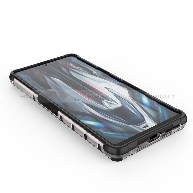 Silikon Schutzhülle Rahmen Tasche Hülle Durchsichtig Transparent 360 Grad Ganzkörper AM2 für Xiaomi Redmi K50 Gaming AMG F1 5G groß