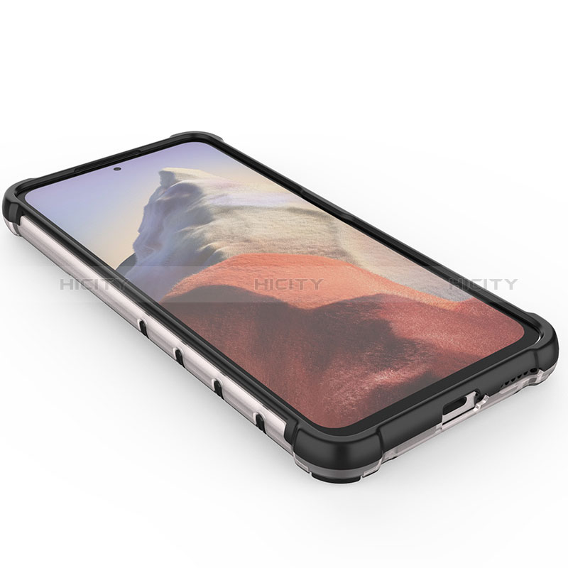 Silikon Schutzhülle Rahmen Tasche Hülle Durchsichtig Transparent 360 Grad Ganzkörper AM2 für Xiaomi Redmi Note 11E Pro 5G