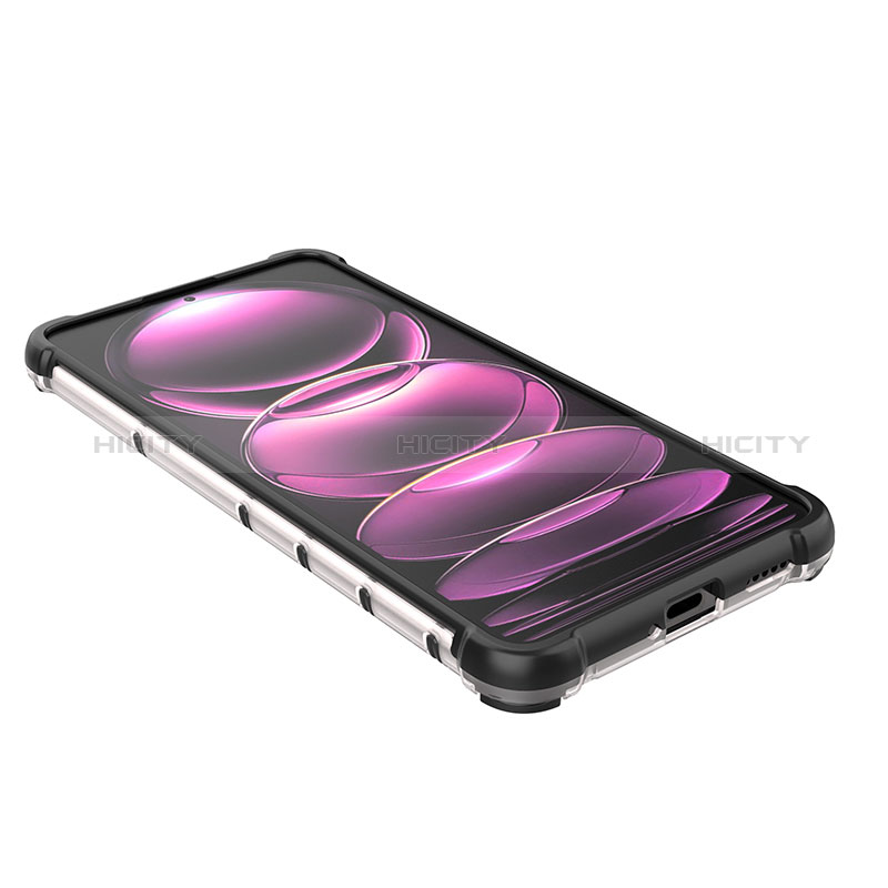 Silikon Schutzhülle Rahmen Tasche Hülle Durchsichtig Transparent 360 Grad Ganzkörper AM2 für Xiaomi Redmi Note 12 Pro 5G