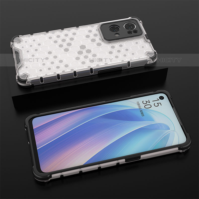 Silikon Schutzhülle Rahmen Tasche Hülle Durchsichtig Transparent 360 Grad Ganzkörper AM3 für Oppo Reno7 Pro 5G