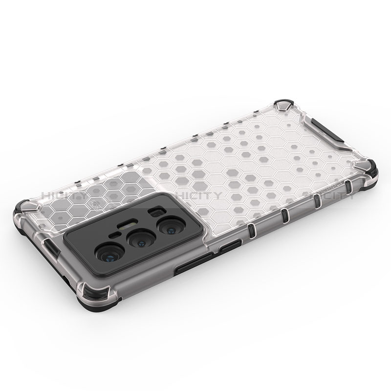 Silikon Schutzhülle Rahmen Tasche Hülle Durchsichtig Transparent 360 Grad Ganzkörper AM3 für Vivo X70 Pro+ Plus 5G groß