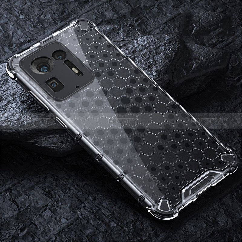 Silikon Schutzhülle Rahmen Tasche Hülle Durchsichtig Transparent 360 Grad Ganzkörper AM3 für Xiaomi Mi Mix 4 5G groß