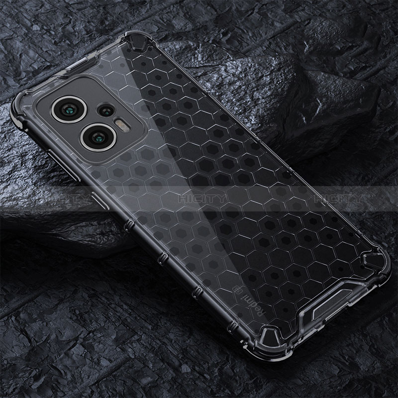 Silikon Schutzhülle Rahmen Tasche Hülle Durchsichtig Transparent 360 Grad Ganzkörper AM3 für Xiaomi Poco X4 GT 5G groß
