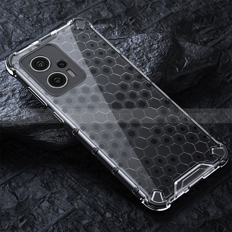 Silikon Schutzhülle Rahmen Tasche Hülle Durchsichtig Transparent 360 Grad Ganzkörper AM3 für Xiaomi Redmi Note 11T Pro+ Plus 5G Weiß Plus