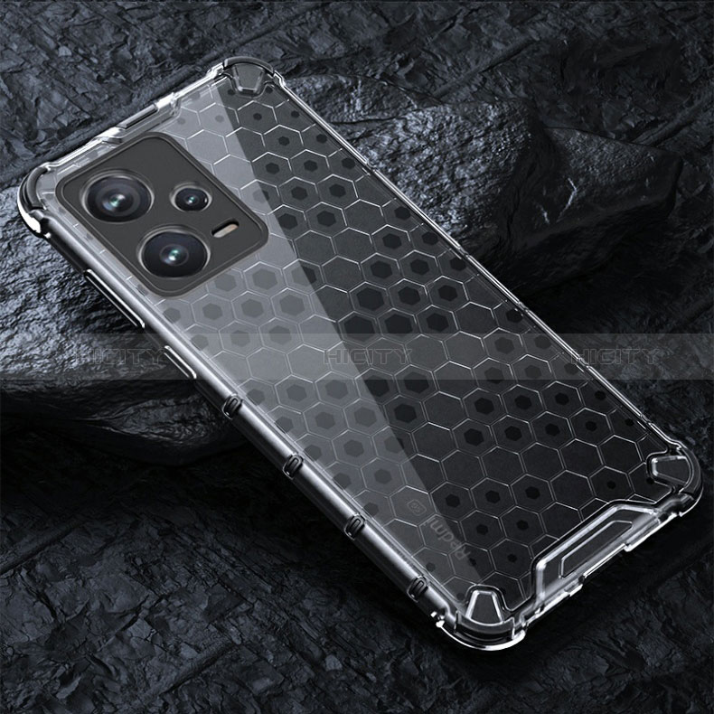 Silikon Schutzhülle Rahmen Tasche Hülle Durchsichtig Transparent 360 Grad Ganzkörper AM3 für Xiaomi Redmi Note 12 Explorer