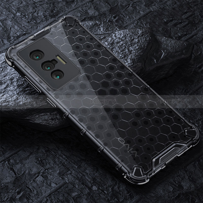 Silikon Schutzhülle Rahmen Tasche Hülle Durchsichtig Transparent 360 Grad Ganzkörper AM4 für Vivo X70 5G
