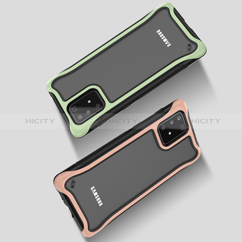 Silikon Schutzhülle Rahmen Tasche Hülle Durchsichtig Transparent 360 Grad Ganzkörper für Samsung Galaxy M80S