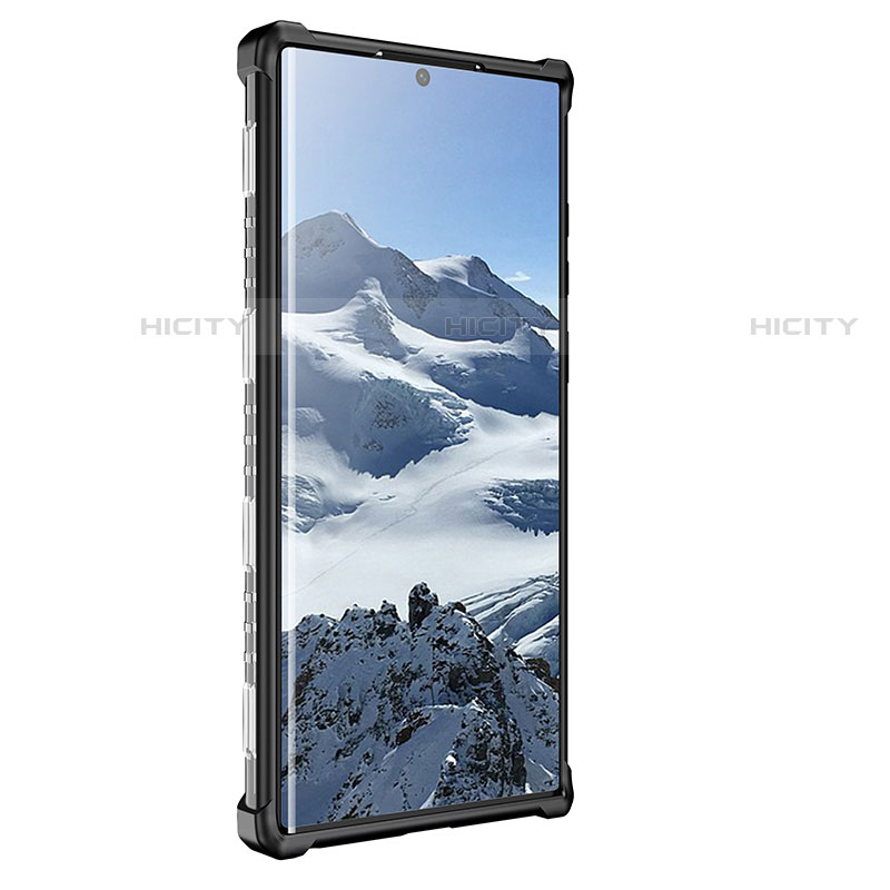 Silikon Schutzhülle Rahmen Tasche Hülle Durchsichtig Transparent 360 Grad Ganzkörper M06 für Samsung Galaxy S22 Ultra 5G