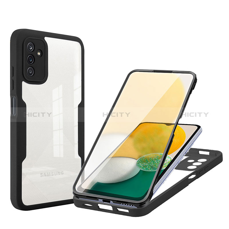 Silikon Schutzhülle Rahmen Tasche Hülle Durchsichtig Transparent 360 Grad Ganzkörper MJ1 für Samsung Galaxy A04s