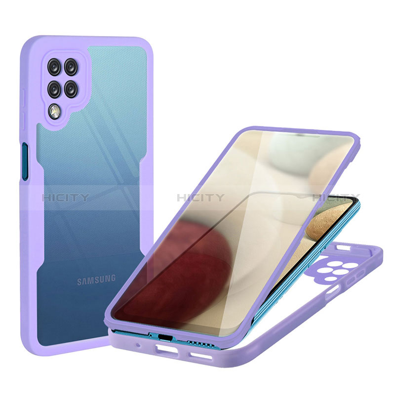 Silikon Schutzhülle Rahmen Tasche Hülle Durchsichtig Transparent 360 Grad Ganzkörper MJ1 für Samsung Galaxy A12 5G