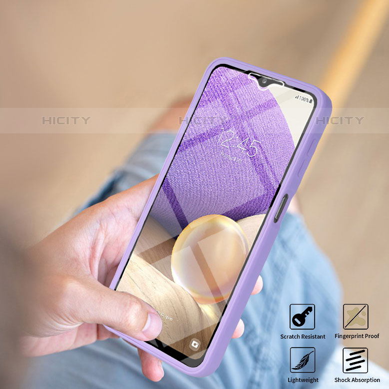 Silikon Schutzhülle Rahmen Tasche Hülle Durchsichtig Transparent 360 Grad Ganzkörper MJ1 für Samsung Galaxy M32 5G groß