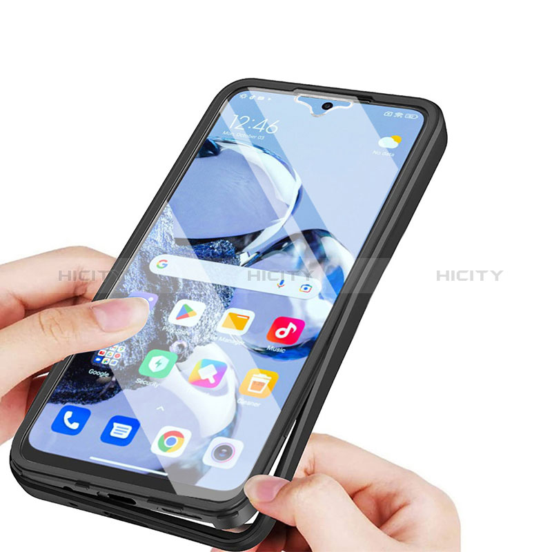 Silikon Schutzhülle Rahmen Tasche Hülle Durchsichtig Transparent 360 Grad Ganzkörper MJ1 für Xiaomi Mi 12T Pro 5G groß