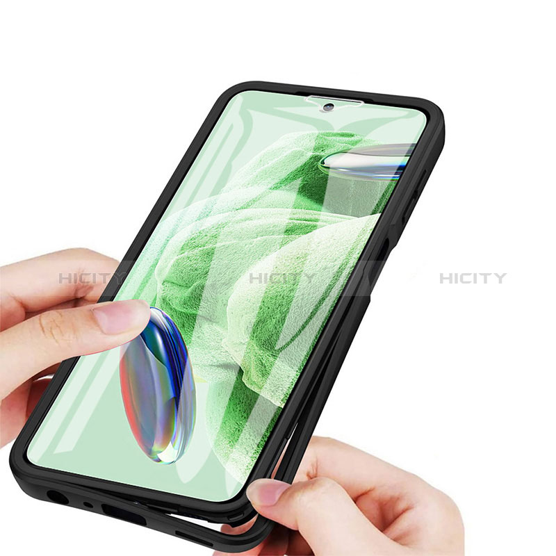 Silikon Schutzhülle Rahmen Tasche Hülle Durchsichtig Transparent 360 Grad Ganzkörper MJ1 für Xiaomi Poco X5 5G groß