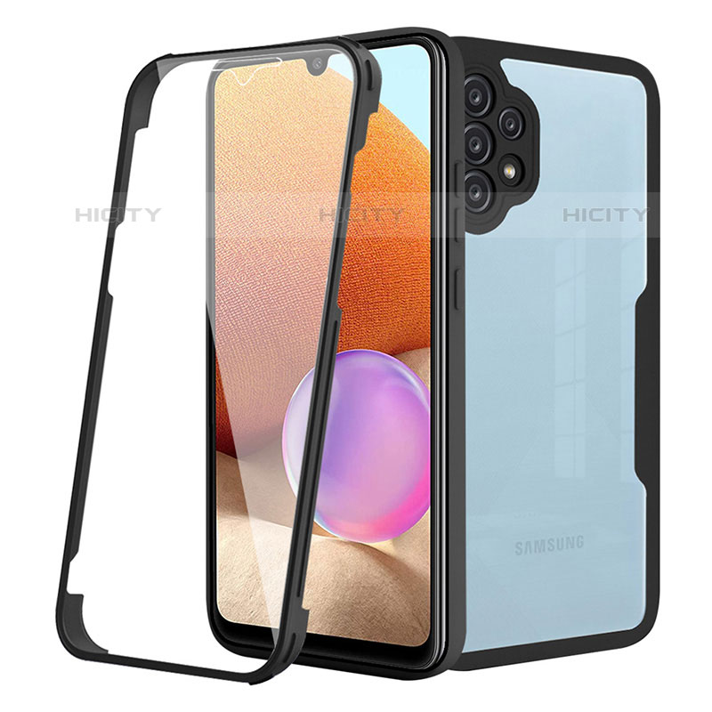 Silikon Schutzhülle Rahmen Tasche Hülle Durchsichtig Transparent 360 Grad Ganzkörper MJ2 für Samsung Galaxy M32 5G