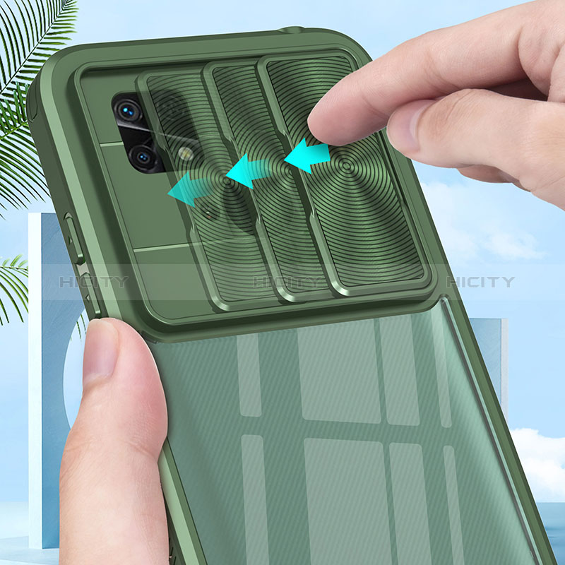 Silikon Schutzhülle Rahmen Tasche Hülle Durchsichtig Transparent 360 Grad Ganzkörper QW1 für Xiaomi Redmi 10 India