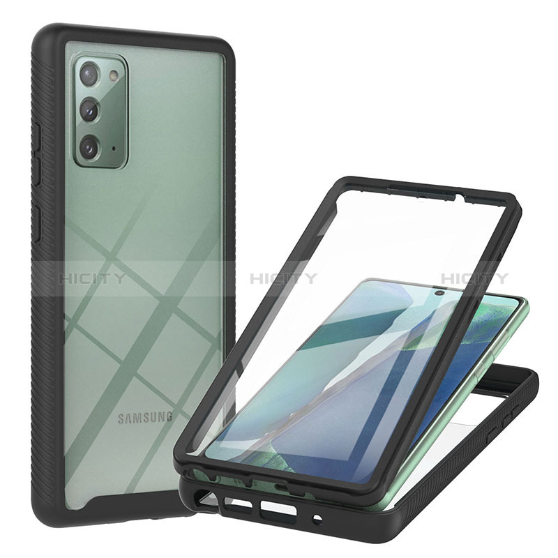 Silikon Schutzhülle Rahmen Tasche Hülle Durchsichtig Transparent 360 Grad Ganzkörper YB2 für Samsung Galaxy Note 20 5G