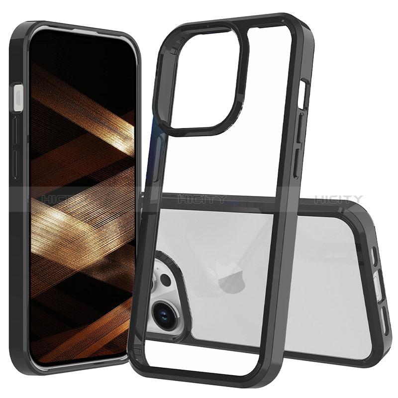 Silikon Schutzhülle Rahmen Tasche Hülle Durchsichtig Transparent 360 Grad Ganzkörper ZJ1 für Apple iPhone 13 Pro Max