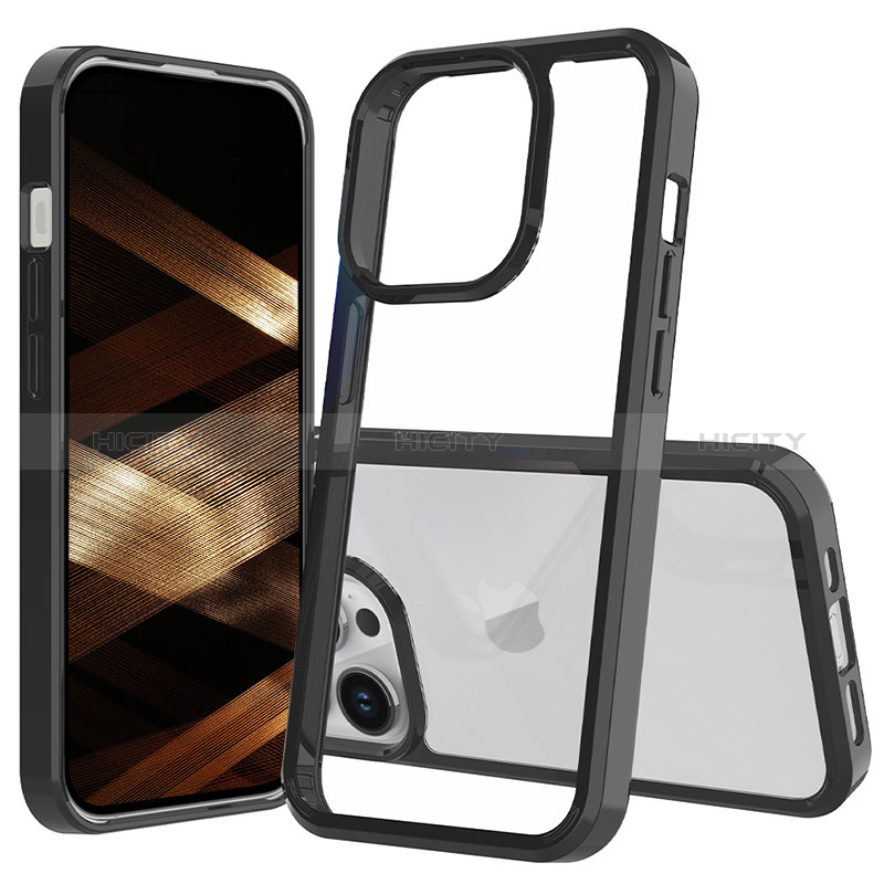 Silikon Schutzhülle Rahmen Tasche Hülle Durchsichtig Transparent 360 Grad Ganzkörper ZJ1 für Apple iPhone 16 Pro Max