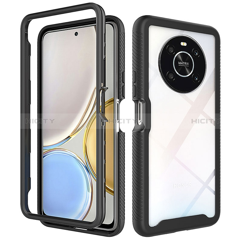 Silikon Schutzhülle Rahmen Tasche Hülle Durchsichtig Transparent 360 Grad Ganzkörper ZJ1 für Huawei Honor Magic4 Lite 4G groß