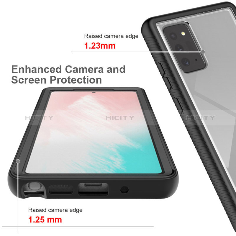 Silikon Schutzhülle Rahmen Tasche Hülle Durchsichtig Transparent 360 Grad Ganzkörper ZJ1 für Samsung Galaxy Note 20 5G