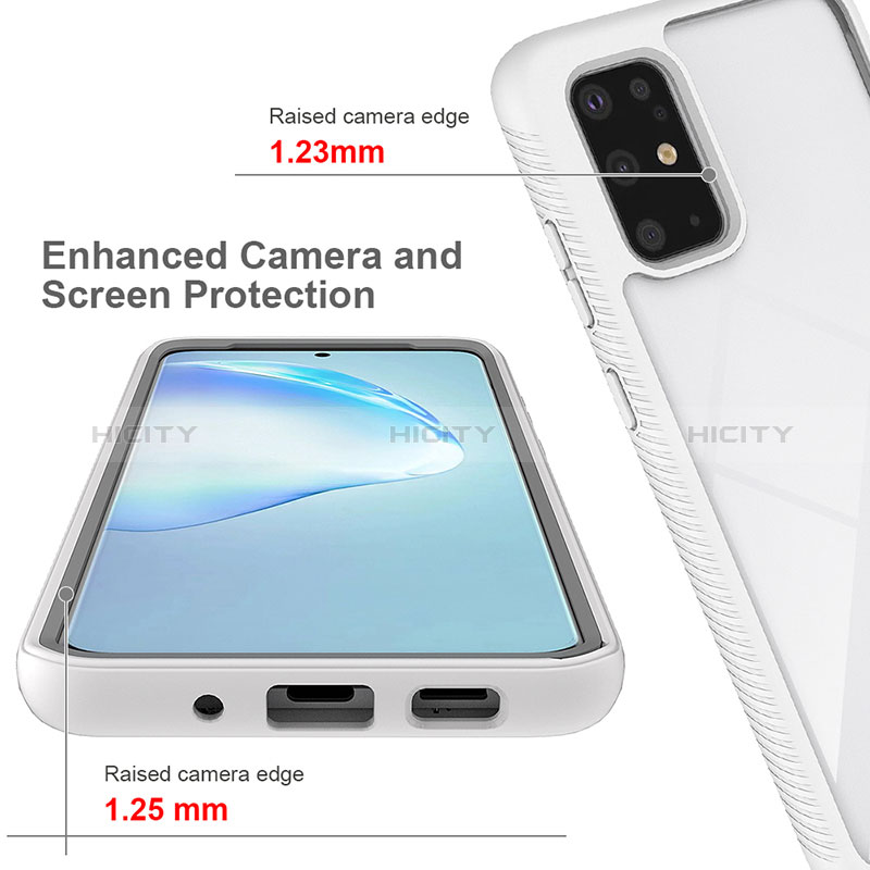 Silikon Schutzhülle Rahmen Tasche Hülle Durchsichtig Transparent 360 Grad Ganzkörper ZJ1 für Samsung Galaxy S20 Plus