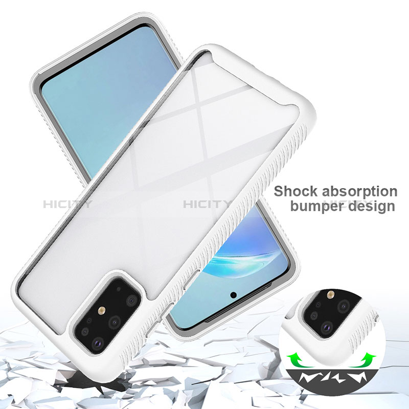 Silikon Schutzhülle Rahmen Tasche Hülle Durchsichtig Transparent 360 Grad Ganzkörper ZJ1 für Samsung Galaxy S20 Plus