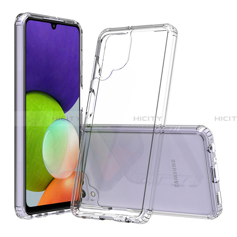 Silikon Schutzhülle Rahmen Tasche Hülle Durchsichtig Transparent 360 Grad Ganzkörper ZJ3 für Samsung Galaxy A22 4G