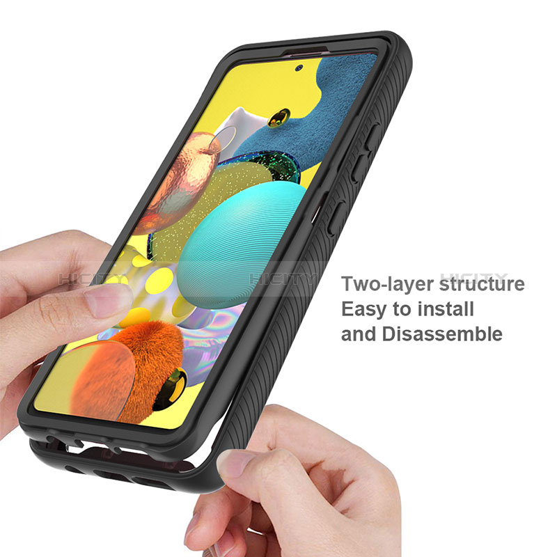 Silikon Schutzhülle Rahmen Tasche Hülle Durchsichtig Transparent 360 Grad Ganzkörper ZJ3 für Samsung Galaxy M40S