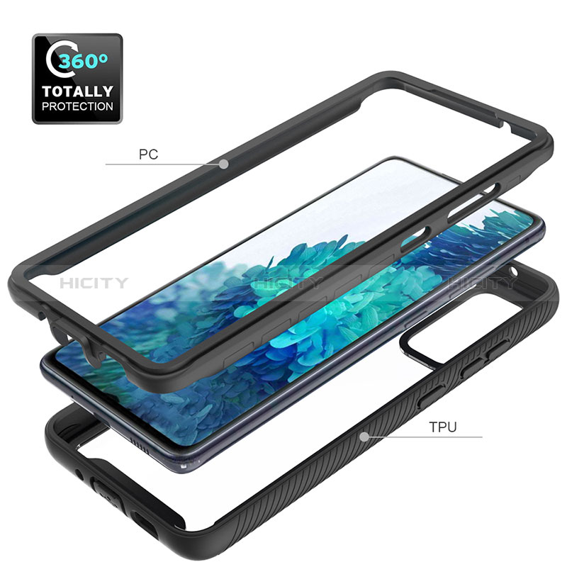 Silikon Schutzhülle Rahmen Tasche Hülle Durchsichtig Transparent 360 Grad Ganzkörper ZJ3 für Samsung Galaxy S20 FE (2022) 5G