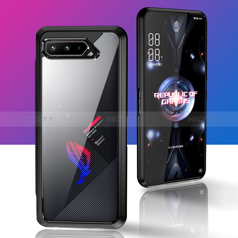 Silikon Schutzhülle Rahmen Tasche Hülle Durchsichtig Transparent 360 Grad Ganzkörper ZJ5 für Asus ROG Phone 5 Pro