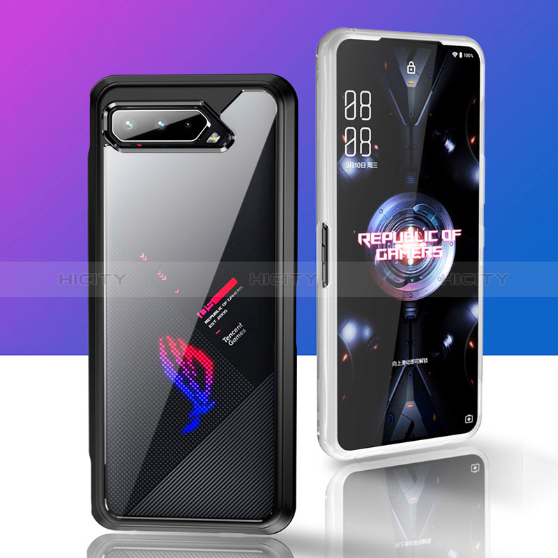 Silikon Schutzhülle Rahmen Tasche Hülle Durchsichtig Transparent 360 Grad Ganzkörper ZJ5 für Asus ROG Phone 5 ZS673KS