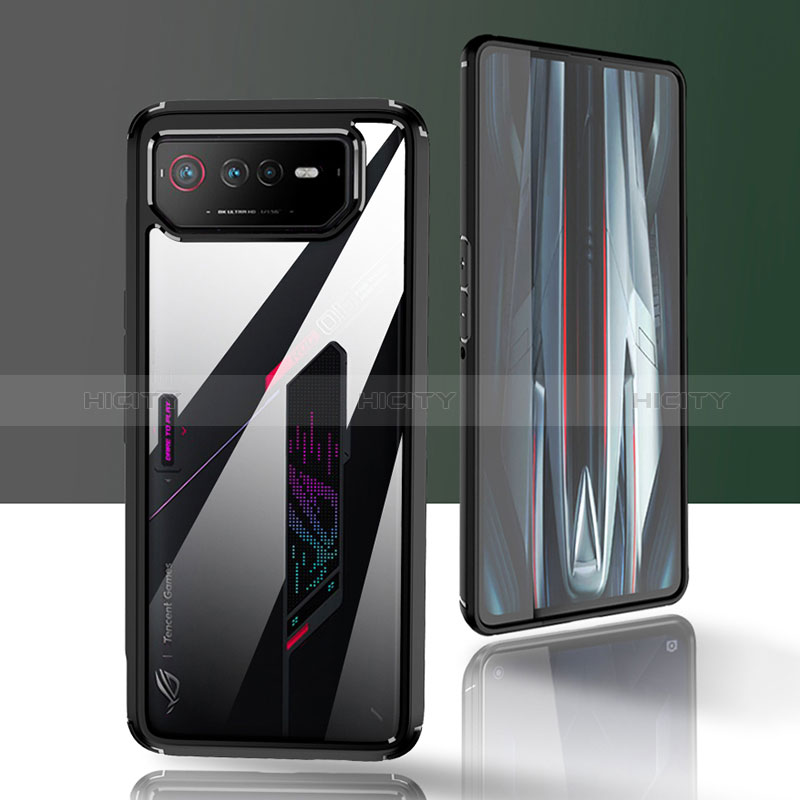 Silikon Schutzhülle Rahmen Tasche Hülle Durchsichtig Transparent 360 Grad Ganzkörper ZJ5 für Asus ROG Phone 6