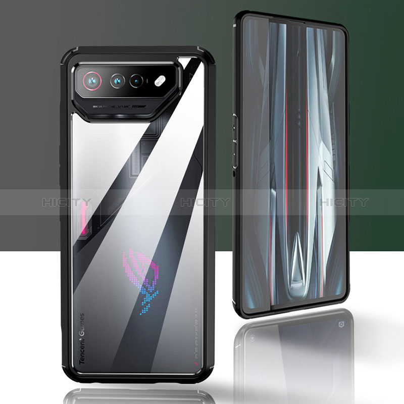 Silikon Schutzhülle Rahmen Tasche Hülle Durchsichtig Transparent 360 Grad Ganzkörper ZJ5 für Asus ROG Phone 7