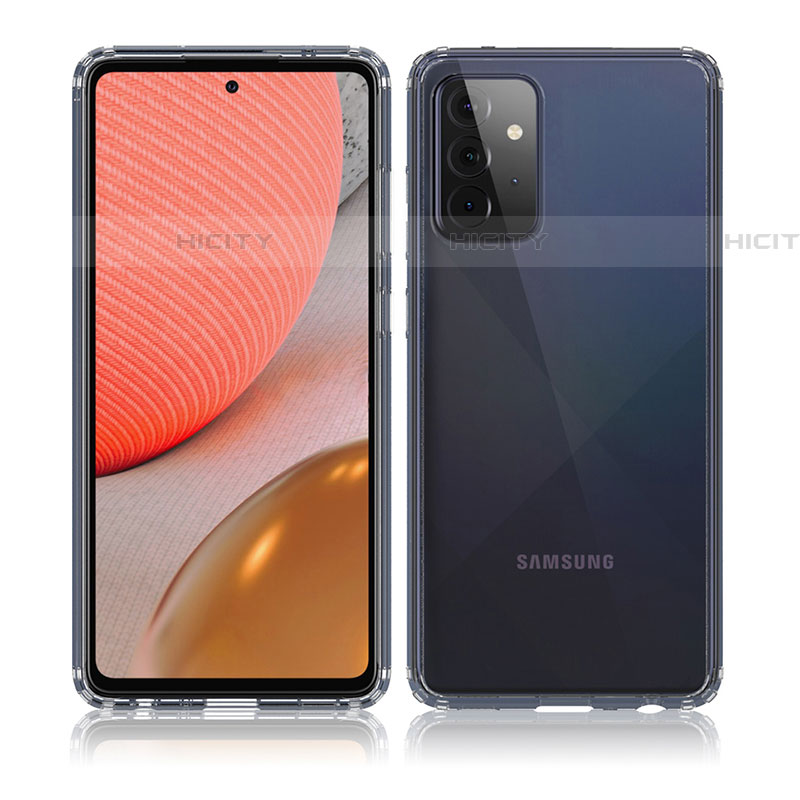 Silikon Schutzhülle Rahmen Tasche Hülle Durchsichtig Transparent 360 Grad Ganzkörper ZJ5 für Samsung Galaxy A72 4G