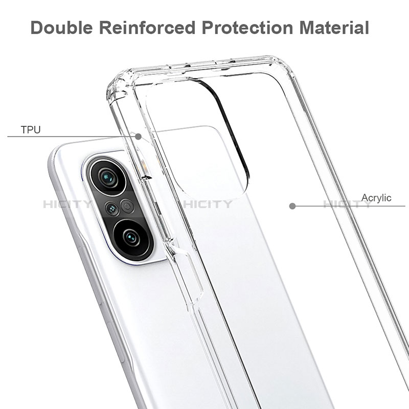 Silikon Schutzhülle Rahmen Tasche Hülle Durchsichtig Transparent 360 Grad Ganzkörper ZJ5 für Xiaomi Mi 11i 5G