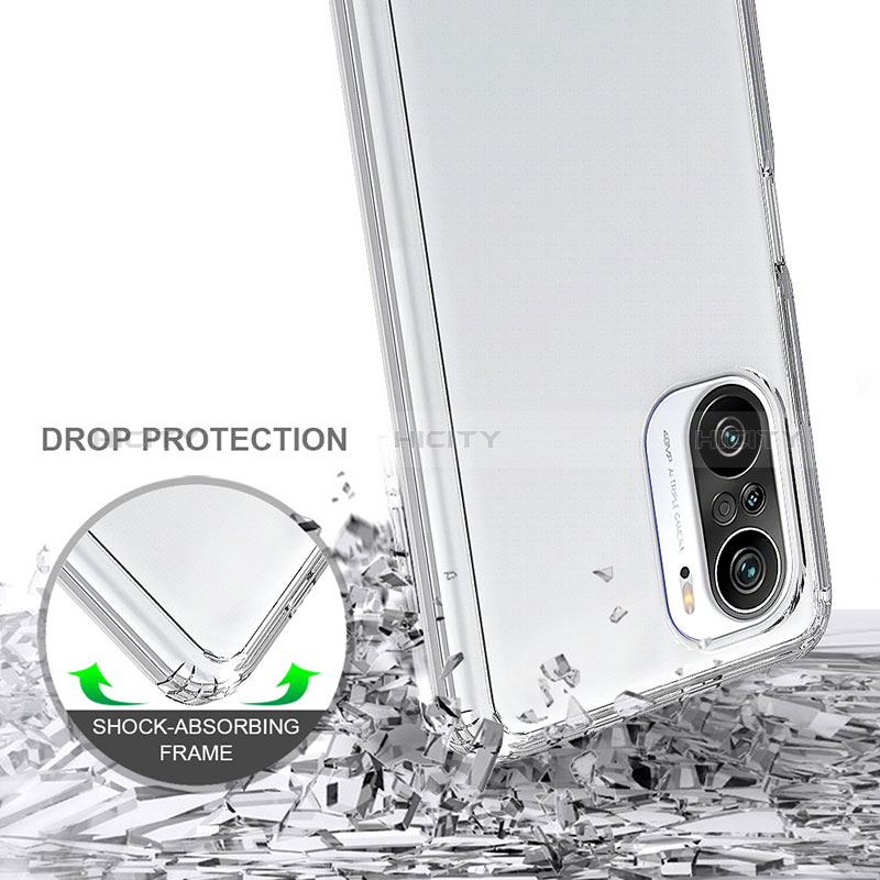 Silikon Schutzhülle Rahmen Tasche Hülle Durchsichtig Transparent 360 Grad Ganzkörper ZJ5 für Xiaomi Mi 11X 5G groß