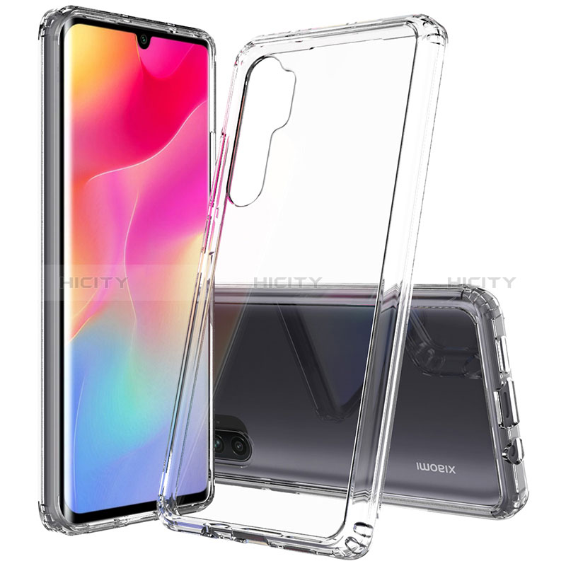 Silikon Schutzhülle Rahmen Tasche Hülle Durchsichtig Transparent 360 Grad Ganzkörper ZJ5 für Xiaomi Mi Note 10 Lite