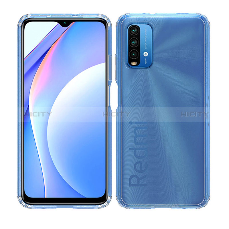 Silikon Schutzhülle Rahmen Tasche Hülle Durchsichtig Transparent 360 Grad Ganzkörper ZJ5 für Xiaomi Redmi 9T 4G