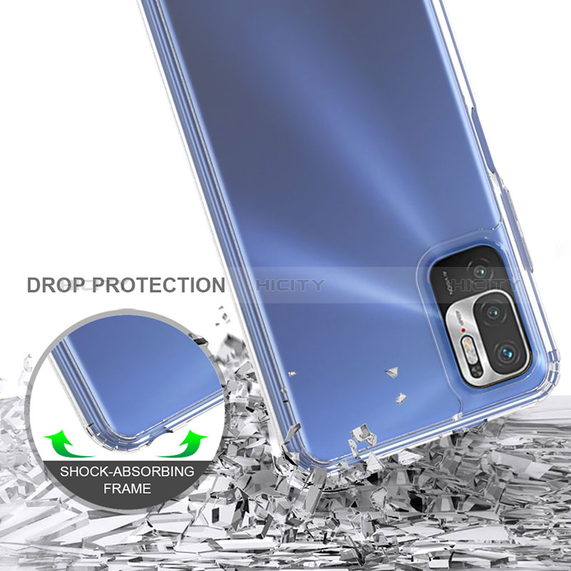 Silikon Schutzhülle Rahmen Tasche Hülle Durchsichtig Transparent 360 Grad Ganzkörper ZJ5 für Xiaomi Redmi Note 11 SE 5G