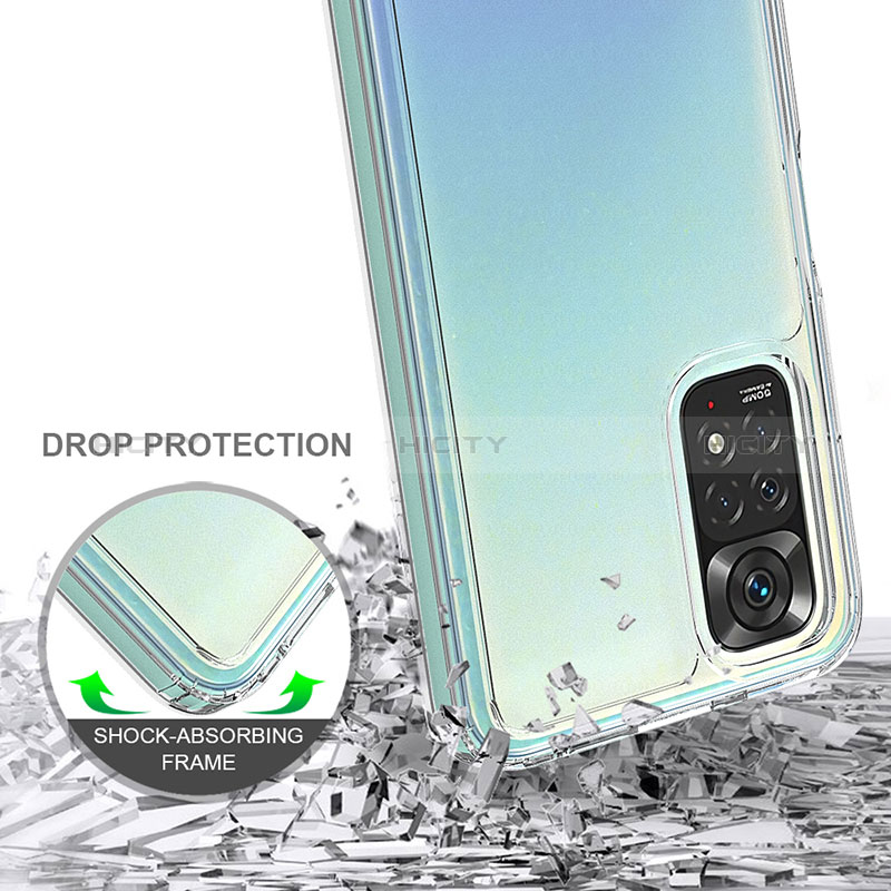 Silikon Schutzhülle Rahmen Tasche Hülle Durchsichtig Transparent 360 Grad Ganzkörper ZJ5 für Xiaomi Redmi Note 11S 4G