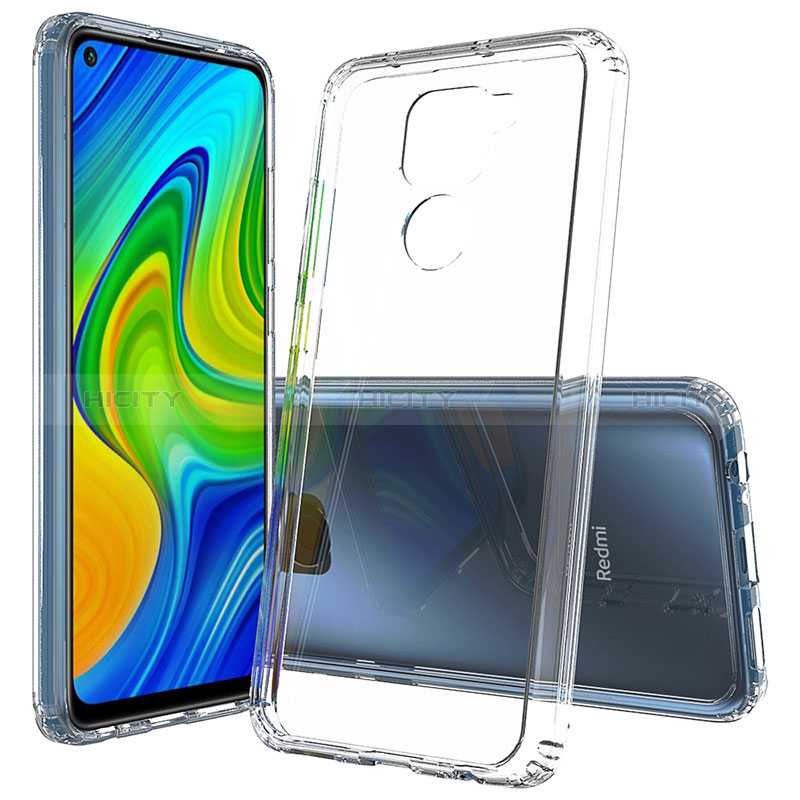 Silikon Schutzhülle Rahmen Tasche Hülle Durchsichtig Transparent 360 Grad Ganzkörper ZJ5 für Xiaomi Redmi Note 9 Klar