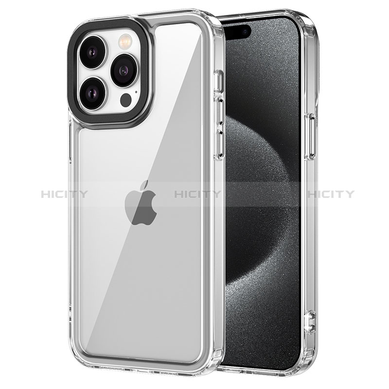 Silikon Schutzhülle Rahmen Tasche Hülle Durchsichtig Transparent AC1 für Apple iPhone 16 Pro