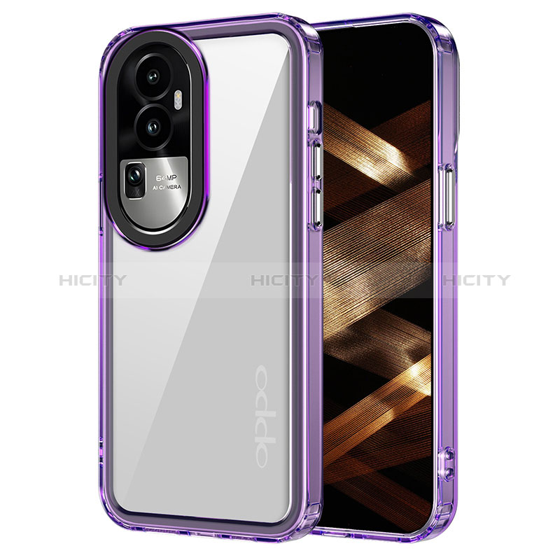 Silikon Schutzhülle Rahmen Tasche Hülle Durchsichtig Transparent AC1 für Oppo Reno10 Pro+ Plus 5G