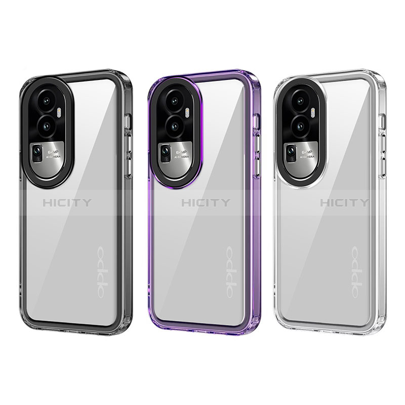 Silikon Schutzhülle Rahmen Tasche Hülle Durchsichtig Transparent AC1 für Oppo Reno10 Pro+ Plus 5G